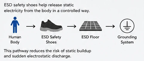 ESD Safety Shoes Functions ESD Safety Shoes Functions