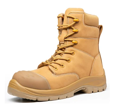 High Top Lightweight Nubuck Safety Shoes